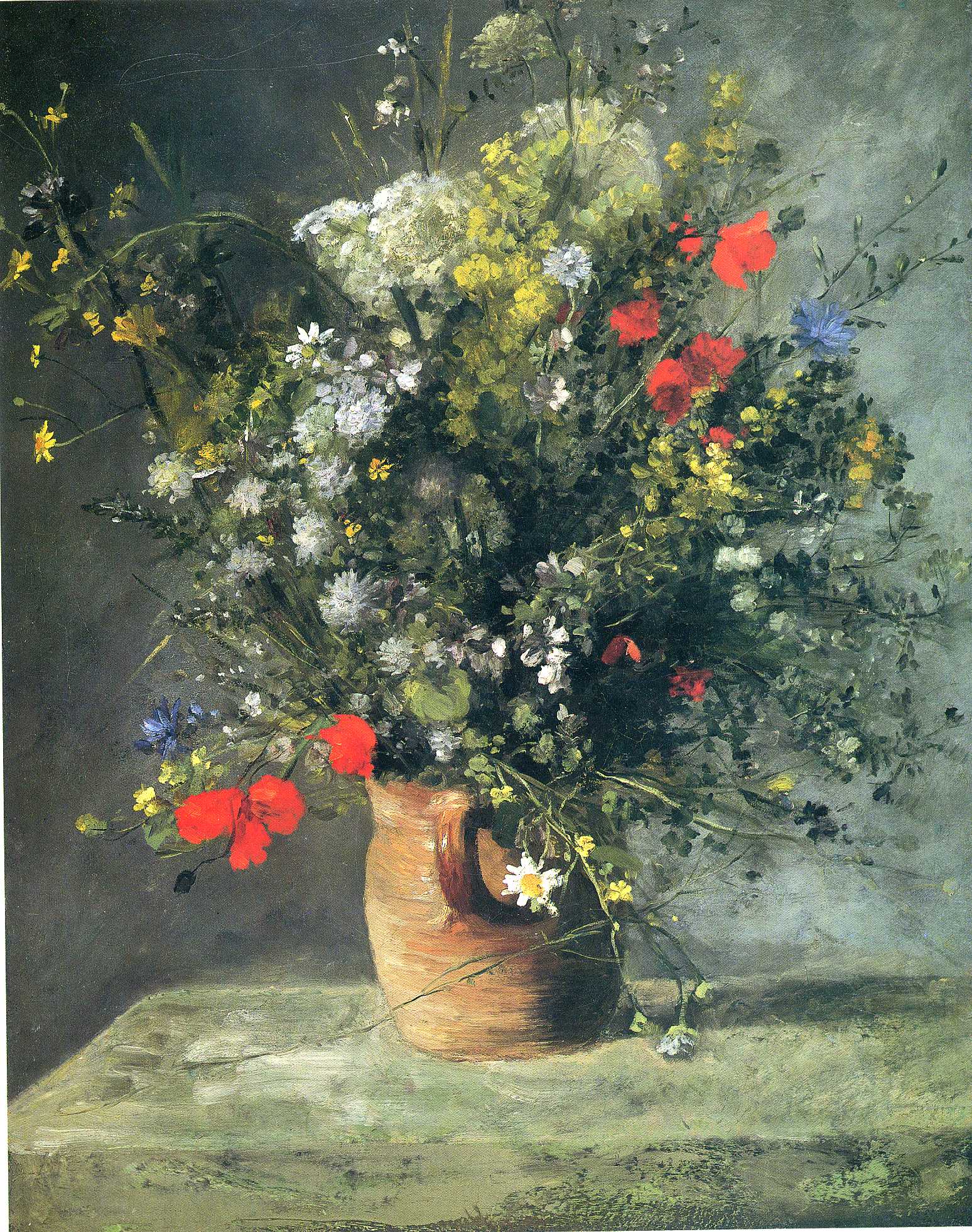 Pierre-Auguste Renoir: Fleurs dans un vase, 1886