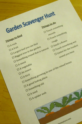 Go Explore Nature: Backyard Nature Fun: Garden Scavenger Hunt