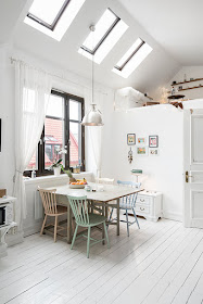 Comedor - Agradables detalles en tono pastel para este precioso mini piso nordico