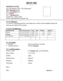 SIMPLE RESUME-6