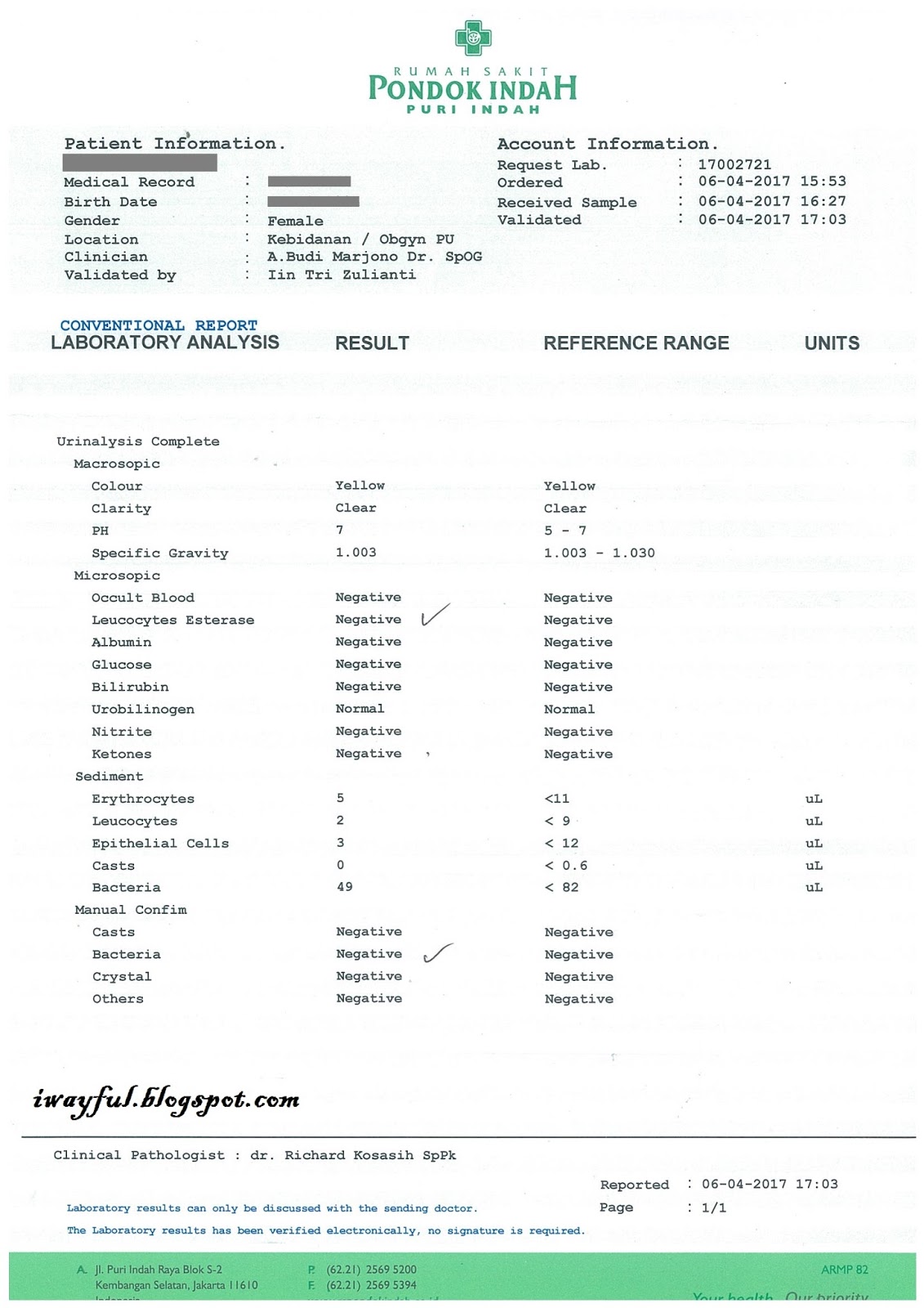 Welcome to Iwayful Blog: IVF (FET): Istri mengalami 