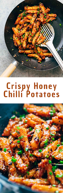 Crispy Honey Chilli Potatoes