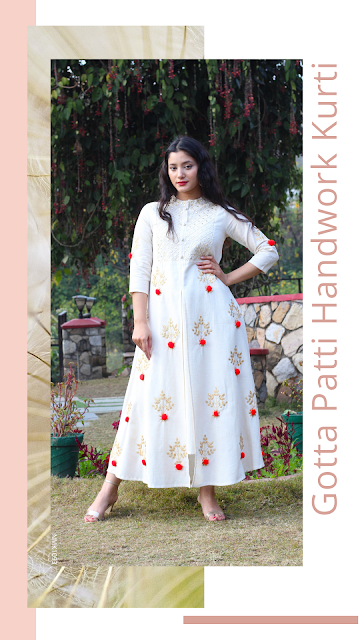 Image of Gotta Patti Handcrafted Kurti