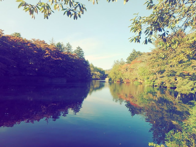 軽井沢 雲場池 紅葉