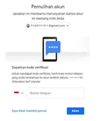 Cara memulihkan akun Google