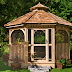 Cozy And Simple Octagon Gazebo Pine with Screen