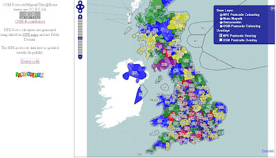 Open Source Postcode Map