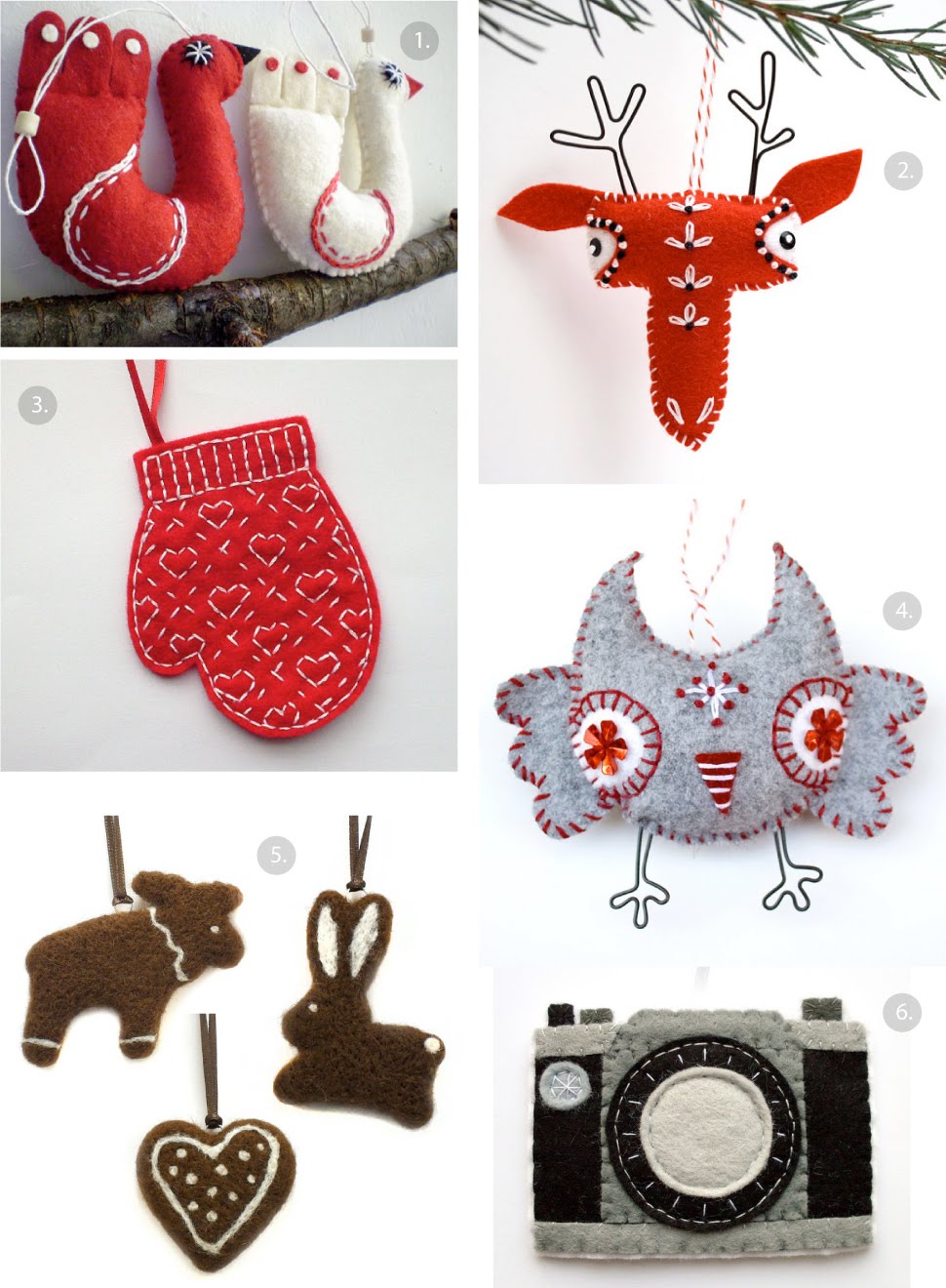 Sunday etsy finds: Felt ornaments