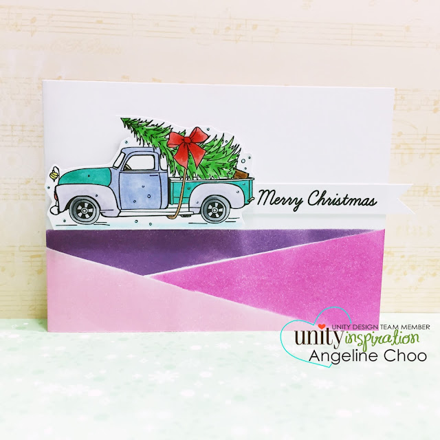 ScrappyScrappy: Unity Stamp Brown Thursday hop - Christmas card #scrappyscrappy #unitystampco #stamp #copic #christmas #mamaelephant #pigmentink #mosaic #card #christmascard