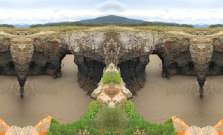 simetría, efecto espejo, surreal, surrealismo, surrealista, abstracto, original,  panorama,panoramico,