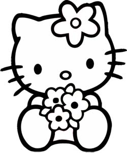 Mewarnai Gambar  Hello Kitty Free Download BLOG MEWARNAI