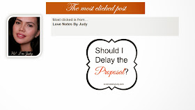 Most Clicked Post from Pin It Monday Hop. Should I delay the Proposal by Love Notes By Judy