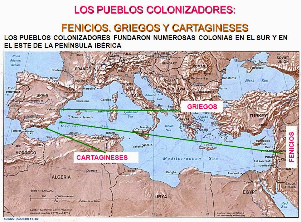 Resultado de imagen de fenicios griegos y cartagineses