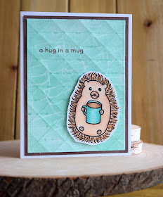 Coffee Loving Hedgehog Card by Jess Gerstner using Jess Crafts Digital Stamps