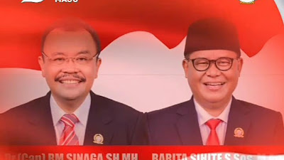 Jayalah Negeriku, Bangkitlah Bangsaku, Calon Bupati Dan Wakil Bupati Dairi Rimson Sinaga Dan Barita Sihite Ucapkan Selamat HUT RI Ke 79