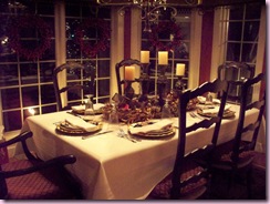 Breakfast room table