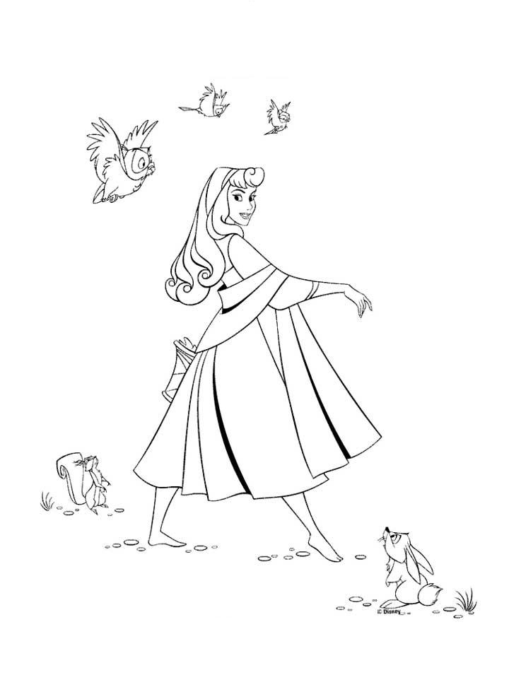 Princess Aurora Coloring Pages | Learn To Coloring