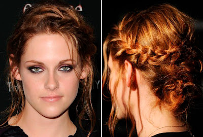 French braid updo prom