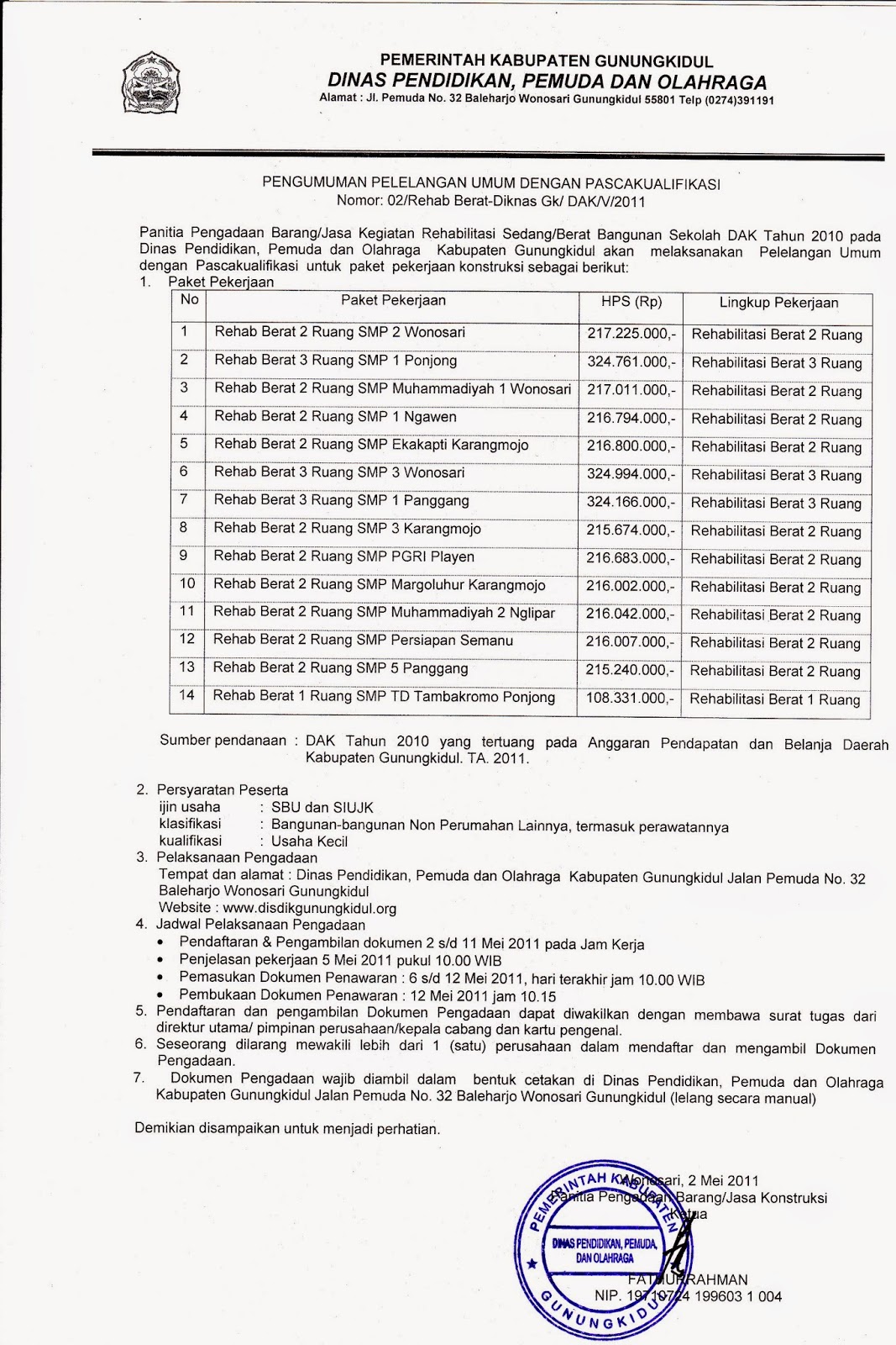 What's on My Mind ?: SURAT UNDANGAN TENDER