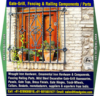 wrought iron products and accessories manufacturers exporters suppliers India http://www.finedgeinc.com +91-8289000018, +91-9815651671  