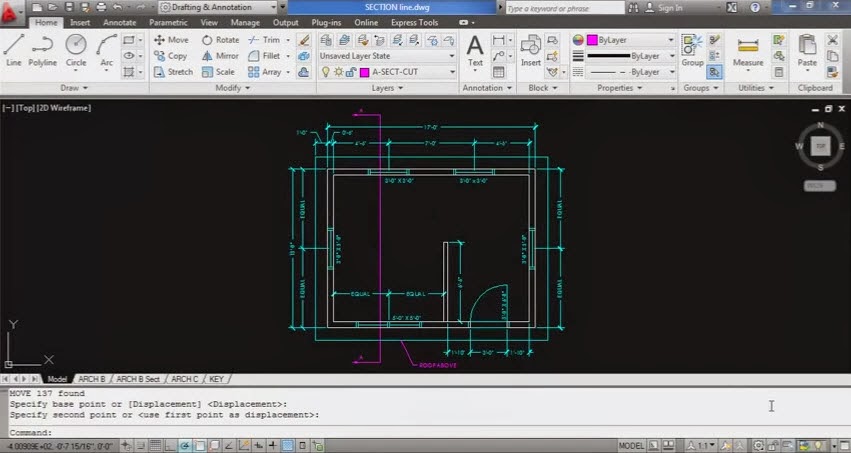  Section Line AutoCAD Graphic 