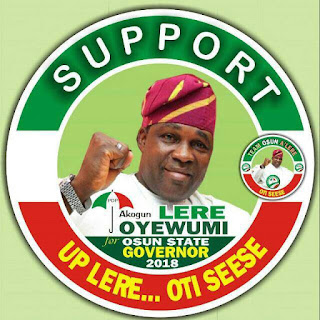 VOTE: Lere Oyewumi for Osun State Governor 2018