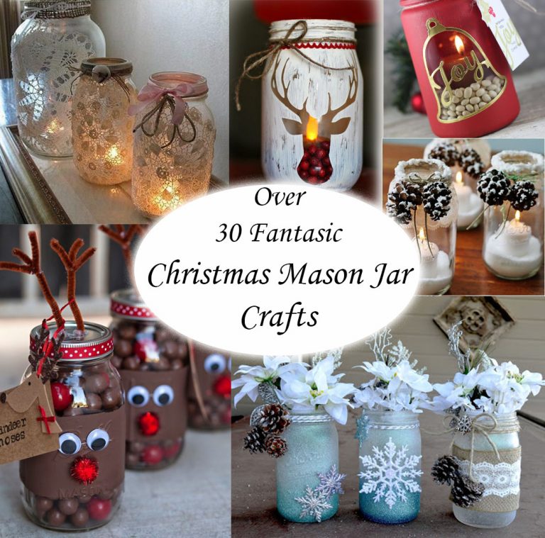 OVER 35 CHRISTMAS  MASON JAR IDEAS  Idees And Solutions