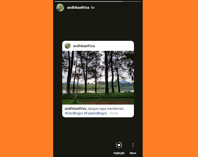 Cara Share postingan instagram di Story