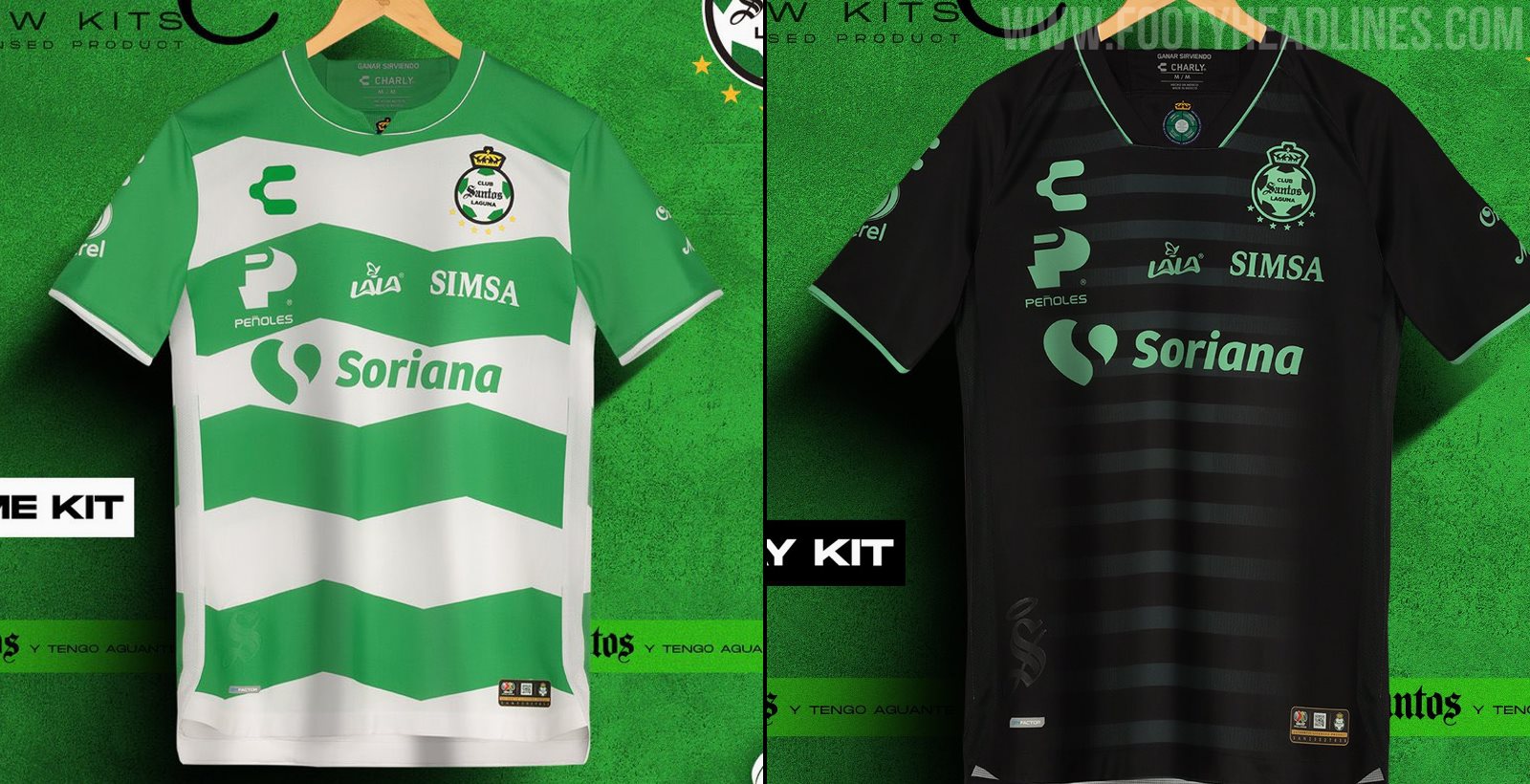 Santos Laguna 23-24 Home & Away Kits Released - Footy Headlines