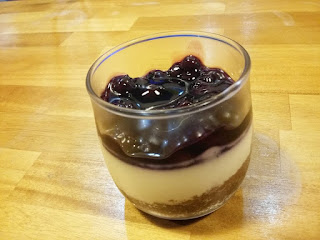 Cafe Jasmin blueberry cheesecake