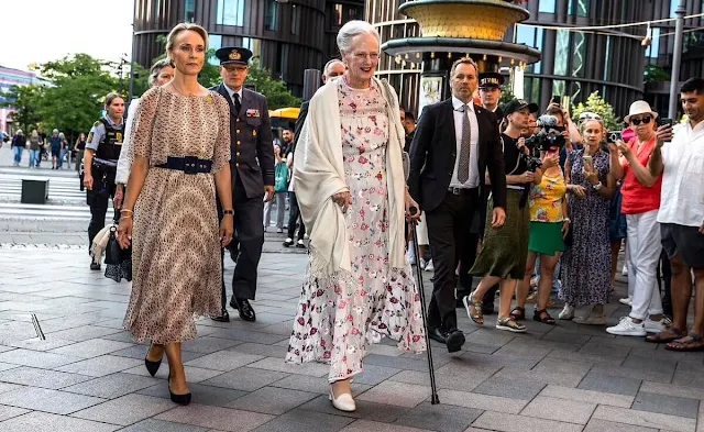 Queen Margrethe of Denmark and Tivoli's chief executive officer Susanne Morch Koch
