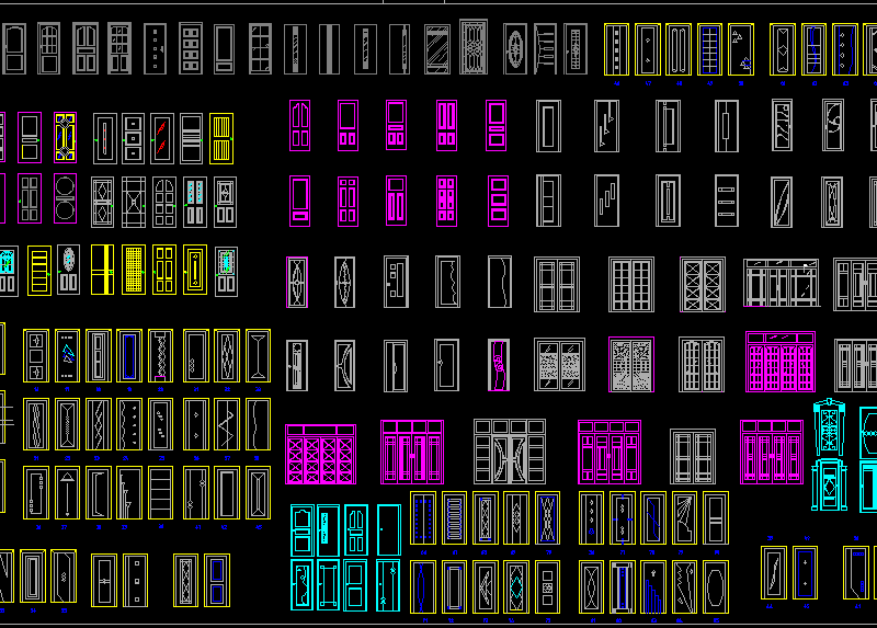 26 Pintu  Kaca Autocad  Baru 