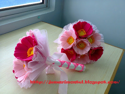 felt hand bouquet, unik, cantik