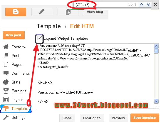 In new layout: Go to Dashboard - Template - Edit Template HTML - Expand Widget Templates