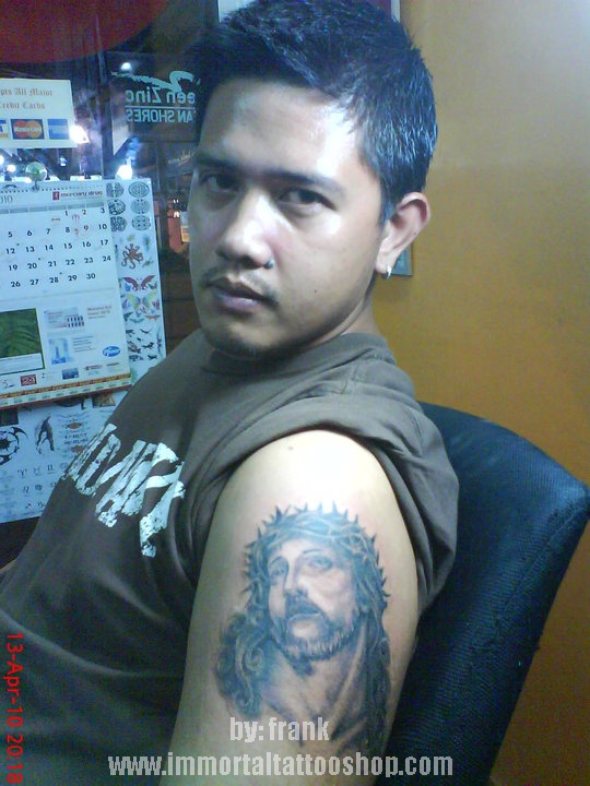 christ tattoo. have a Jesus Christ tattoo