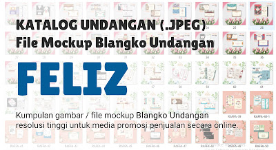 File Mockup / Katalog Digital Blangko Undangan Feliz Full Album