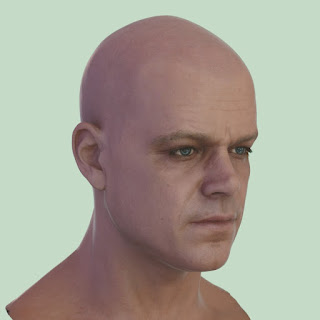 3d model Matt Damon head