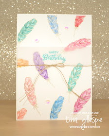 scissorspapercard, Stampin' Up!, CASEing The Catty, Hugs From Shelli, Beautiful Bouquet, Watercolour Pencils