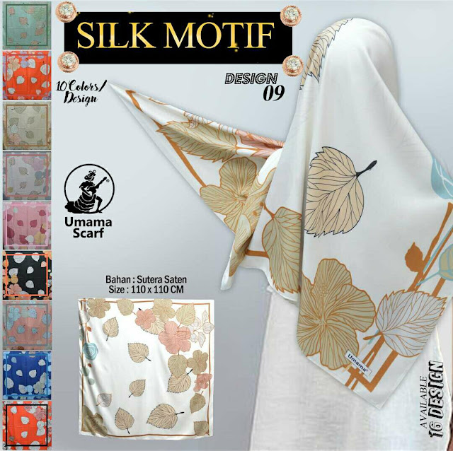 Jilbab Silk Motif By Umama Scarf All Design Harga Murah Grosiran