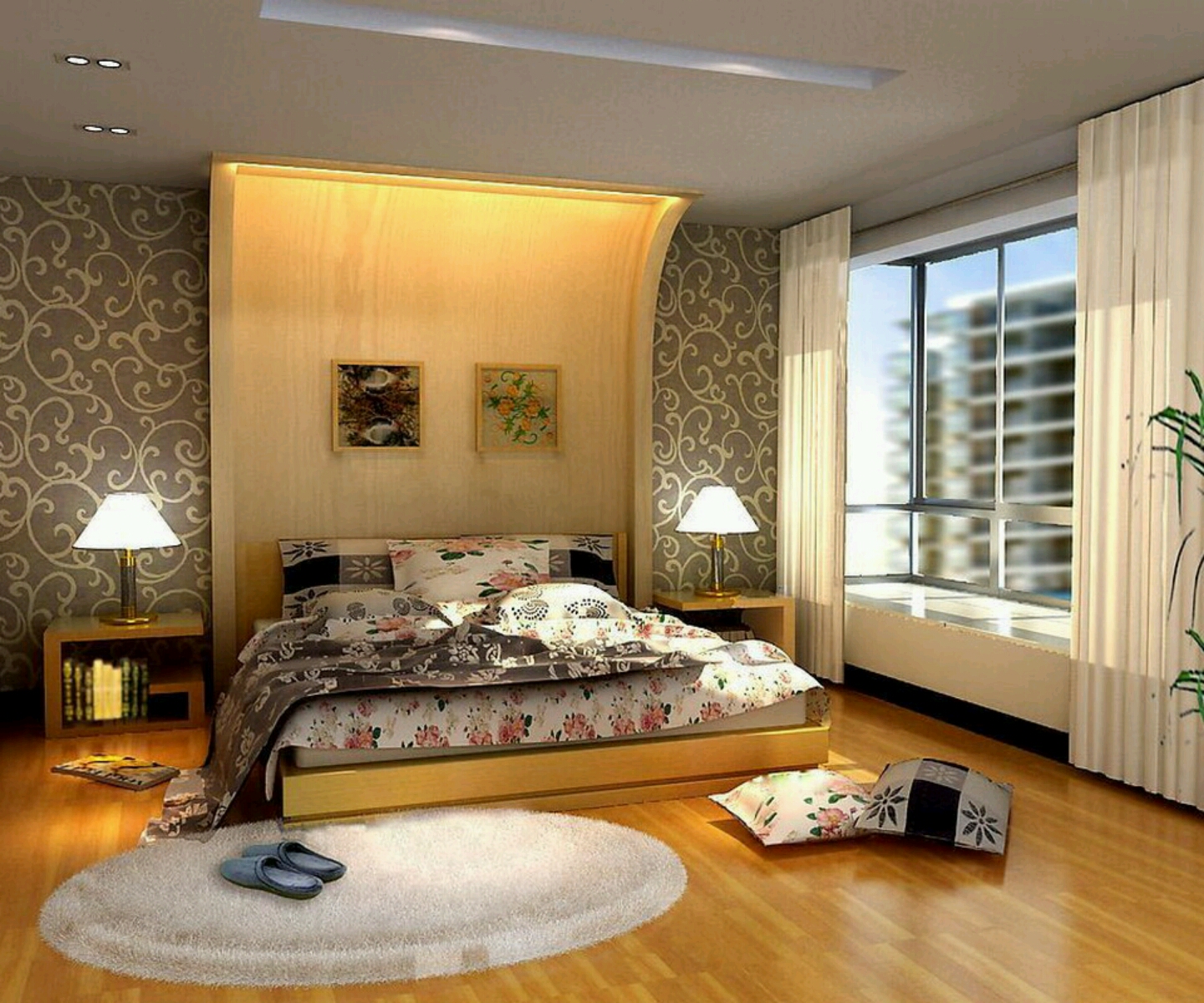 New home designs latest.: Modern beautiful bedrooms interior 