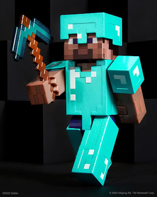 San Diego Comic-Con 2022 Exclusive Minecraft Diamond Level Steve Action Figure by Mattel Creations