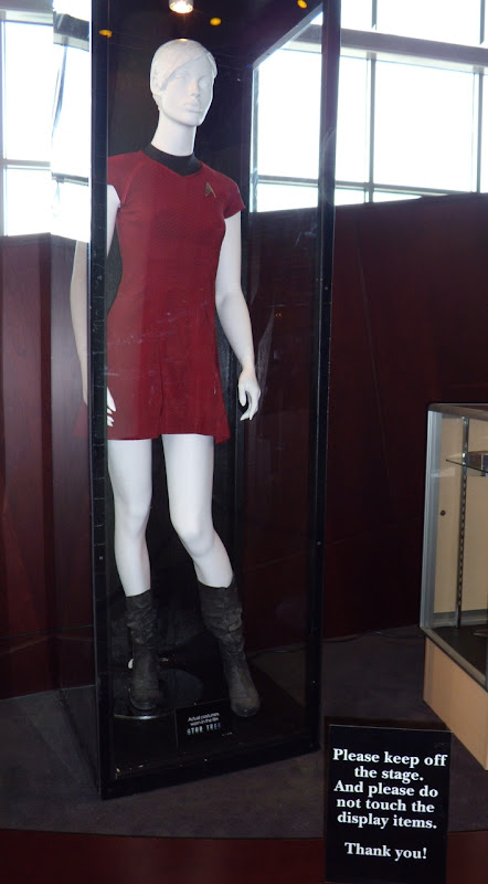 Star Trek movie female red Starfleet uniform
