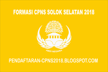 Formasi CPNS Kabupaten Solok Selatan 2018