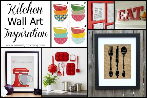 wall decor ideas with letters DIY Kitchen Wall Art Ideas | 580 x 387