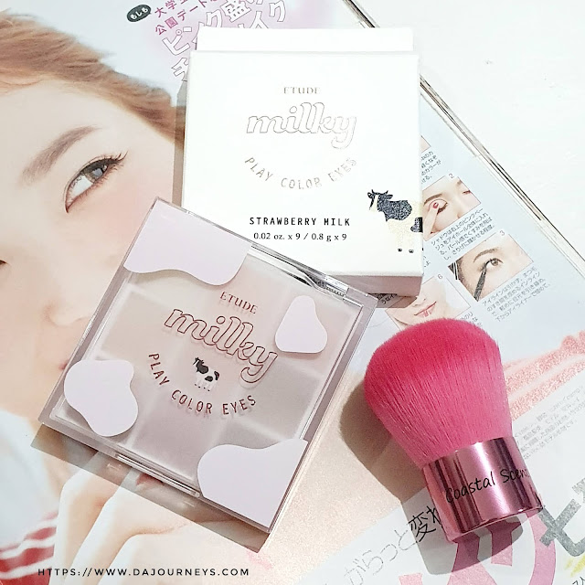 Review Etude House Milky Color Eyes Strawberry Milk