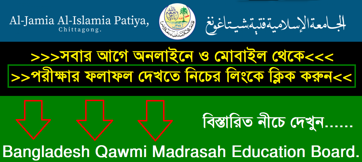 Anjuman Ittihadul Madarisil Qawmia Bangladesh Result 2024 Al-Jamia Al-Islamia Patia