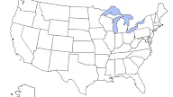 A Empty Map Of The Us