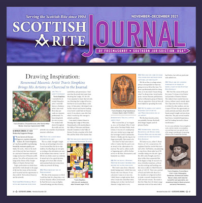 Scottish Rite Journal. November/December, 2021. Interview with Travis Simpkins, 33°