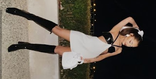 Ariana Grande Thrills Fans With Lovely Snaps, As She Flaunts Her Beautiful Figure In White Mini Dress And Black Boots