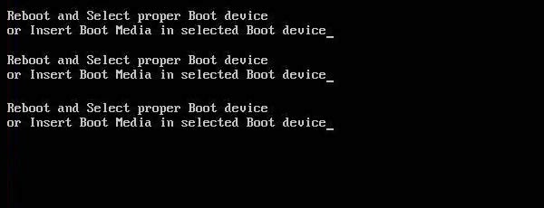 Reboot and Select Proper Boot Device